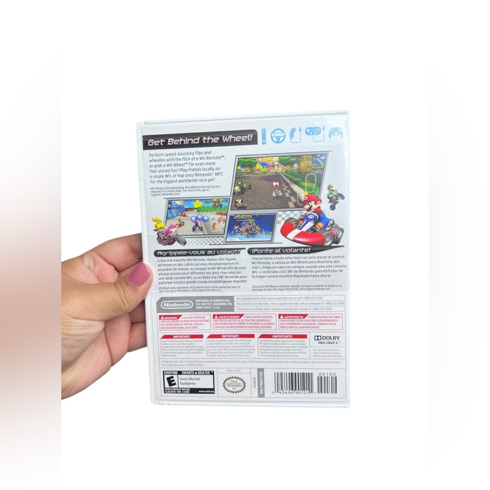 Mario Kart Nintendo Wii Video Game CIB Complete UNTESTED Car Racing Luigi - Picture 3 of 9